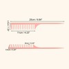 Unique Bargains Portable Plastic Wide Tooth Tip Tail Hair Combs 1 Pc - 2 of 4