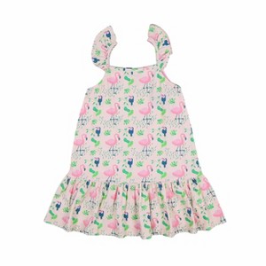 Ola! Otter Strap Dress - Flamingo Forest - 1 of 4
