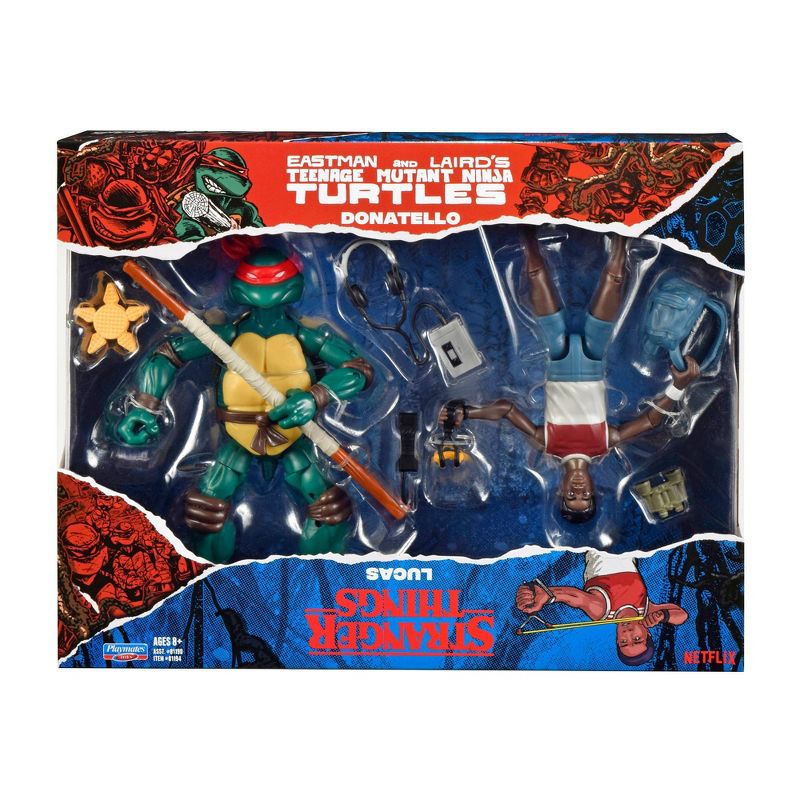Stranger Things Teenage Mutant Ninja Turtles Crossover Action Figure 2pk - Donnie &#38; Lucas (Target Exclusive), 1 of 9