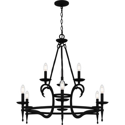 Octavia 9-Light Earth Black Chandelier