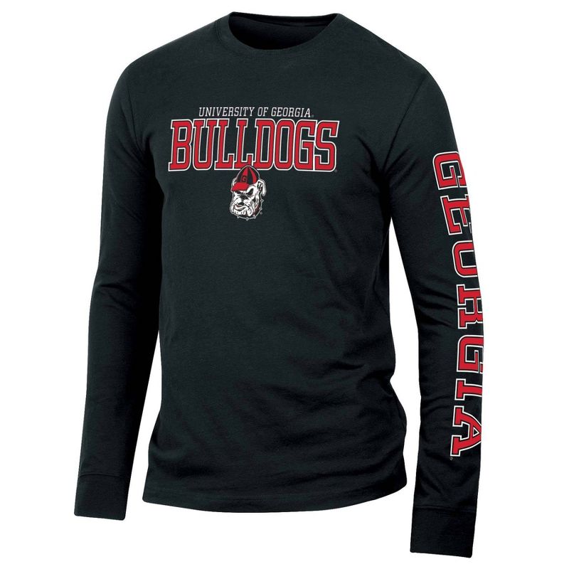NCAA Georgia Bulldogs Men&#39;s Long Sleeve T-Shirt, 1 of 4