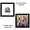 Americanflat 8" x 8" Picture Frame with Mat - Arch Design - Stylish Decor for Living Rooms, Dorms, Offices & More - 4 of 4