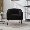 Sapphtopaz Modern Accent Chair with Tufted Back Upholstered Comfy Leisure Armchair with Metal Legs Lounge Sofa Chair for Living Room,Bedroom - 4 of 4