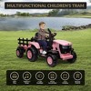 Kids Ride On Tractor, 12V Kids Ride On Toy Car with Remote Control, Electric Vehicles Toy with LED Headlights for Boys Girls 3-8, Gift for Kids - 3 of 4