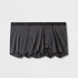 Men's Active 3pk Boxer Briefs - All in Motion™ Black - 1 of 2