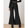Allegra K Women's Cargo Baggy High Waisted Wide Leg Casual Pants - 3 of 4