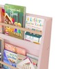 INFURNIC Decorative Bookshelf 3 Tier Kids Book Shelf, Book Rack, Kids Bookcase, Freestanding Shelves Bookshelf, Pink, 22.83"*7.09"*31.88" - 4 of 4