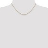 Black Bow Jewelry 1.1mm 14k Yellow Gold Solid Flat Cable Chain Necklace - 2 of 4
