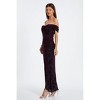 QUIZ Floral Devore Bardot Maxi Dress - 3 of 4