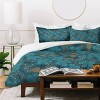 Deny Designs Twin/ Twin Extra Long Mirimo Flora Blue Duvet Cover and Pillow Sham Blue - 3 of 4