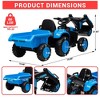 12V 3-in-1 Kids Ride-on Excavator and Tractor with Detachable Trailer, 25w Dual Motors, Durable Plastic - 4 of 4