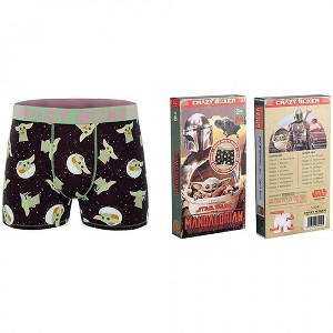 Mens Star Wars The Mandalorian The Child Boxer Briefs in VHS Tape Box - 1 of 4