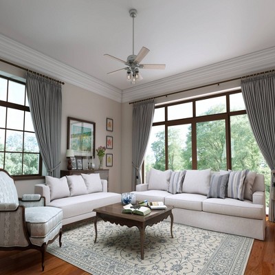 Matte Silver 52" Hartland Low Profile Ceiling Fan with LED Light