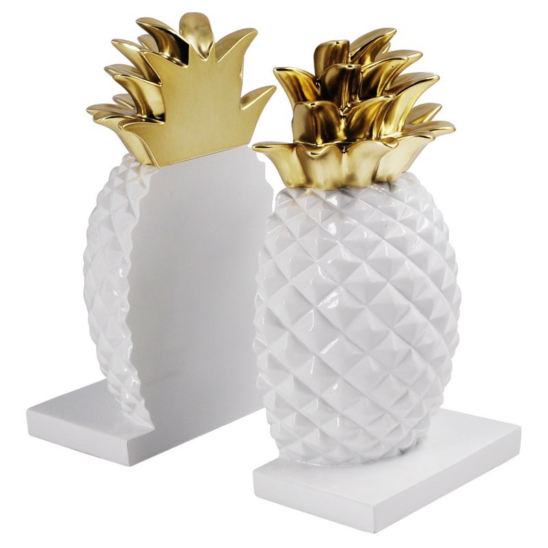 Pineapple Bookends White/Gold - Threshold&#8482;, 1 of 4