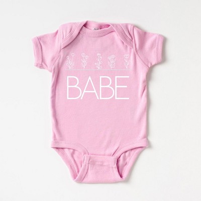The Juniper Shop Babe Flowers Baby Bodysuit