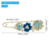 Unique Bargains Metal Decorative Brooch Clip Clasp Pin for Women Clothing 2 Pcs - 2 of 4