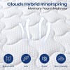 Runesay 10" Queen Hybrid Mattress with Space Cotton Layer, Medium-Firm Cooling Design, Enhanced Support & Pressure Relief - 3 of 4