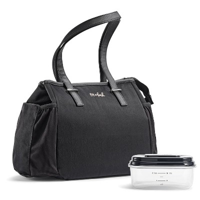 Fit &#38; Fresh Copley Lunch Kit: Nylon Tote with Food Container, BPA-Free