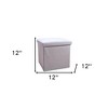 12"  Boucle Cube Storage Ottoman - 3 of 4