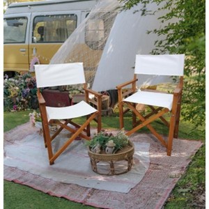 Osparple 2 Piece Outdoor Folding Chair Set Casual Home Director's Chair for adults for Garden, Balcony, Backyard - 1 of 4