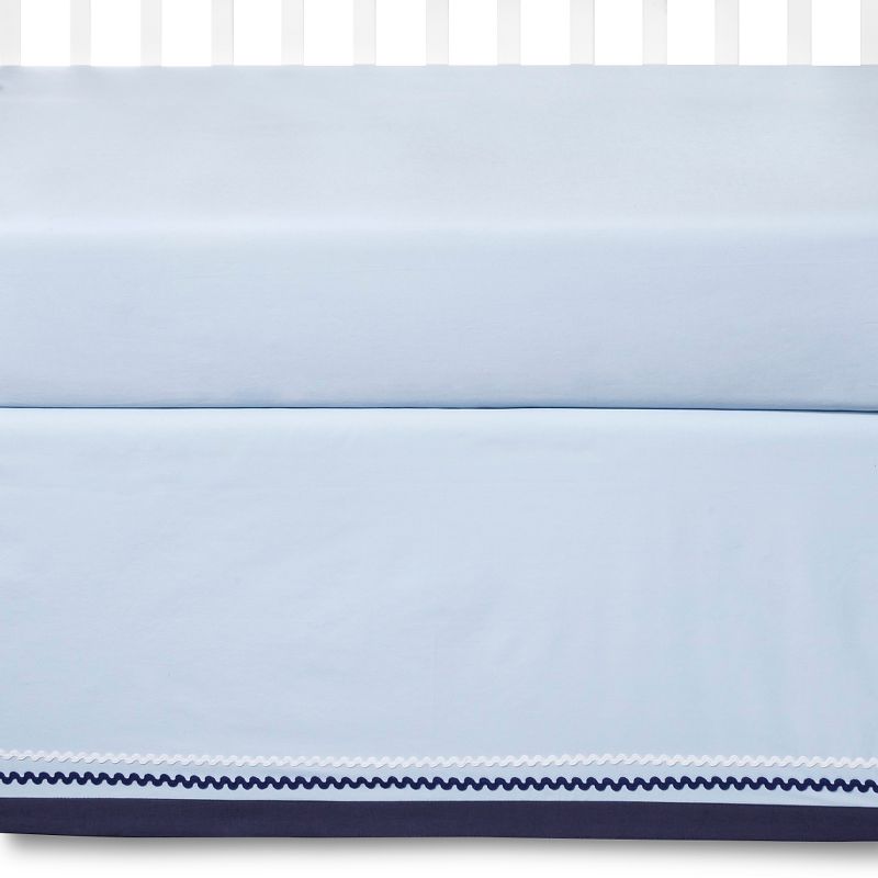 Bacati Crib Bedding Set - 10pc - Little Sailor, 4 of 9