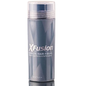 XFusion Keratin Hair Fibers (0.98 oz XXL Large Size) - BLACK | Appearance of Naturally Thick, Full Hair by Toppik X Fusion - 1 of 4