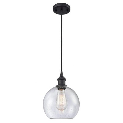 Athens - 1 Light Mini Pendant In Industrial Style-10 Inches Tall and 8 Inches Wide