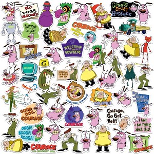 Courage The Cowardly Dog 50Ct Sticker Pack Miscellaneous 50 Ct. Sticker Pack - 1 of 4