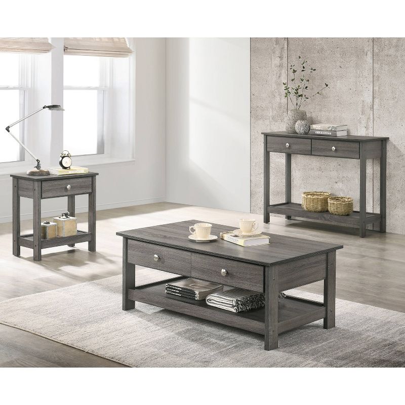 Clonard Wooden Sofa Table Gray - HOMES: Inside + Out, 4 of 6