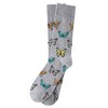 Men's Gray Color Butterfly Novelty Socks - 3 of 3