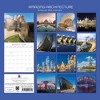 2026 Square Wall Calendar, Amazing Architecture, 16-Month Arts & Antiques Theme, 180 Reminder Stickers (12x12 In) - 4 of 4