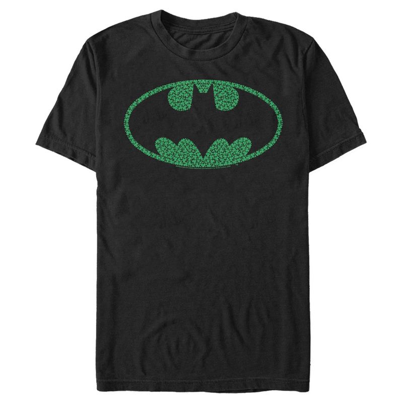 Men's Batman St. Patrick's Day Cloverfield Bat Logo T-Shirt, 1 of 6
