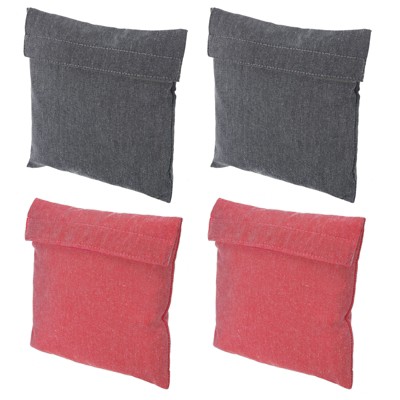 Unique Bargains Hook and Loop Fastener Flip Polyester Washable Portable Reusable Sandwich Bag