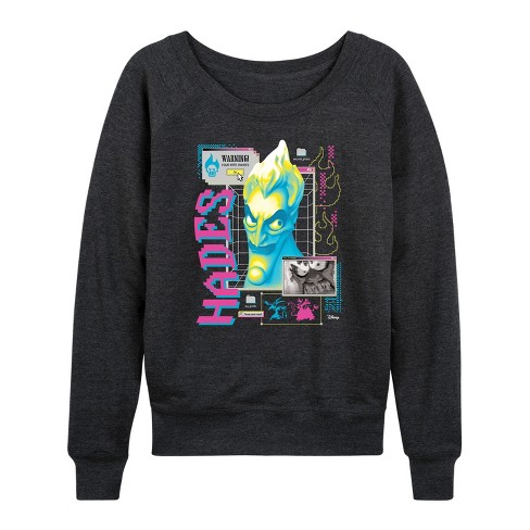 Women's - Disney - Hades Vapor Wave Lightweight French Terry Slouchy - image 1 of 4