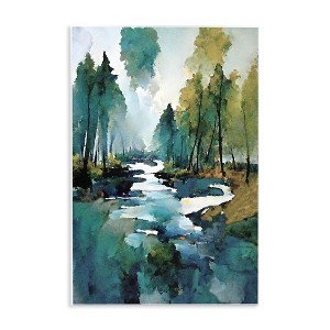 Stupell Industries Woodland Creek Painting Wall Plaque Art - 1 of 4