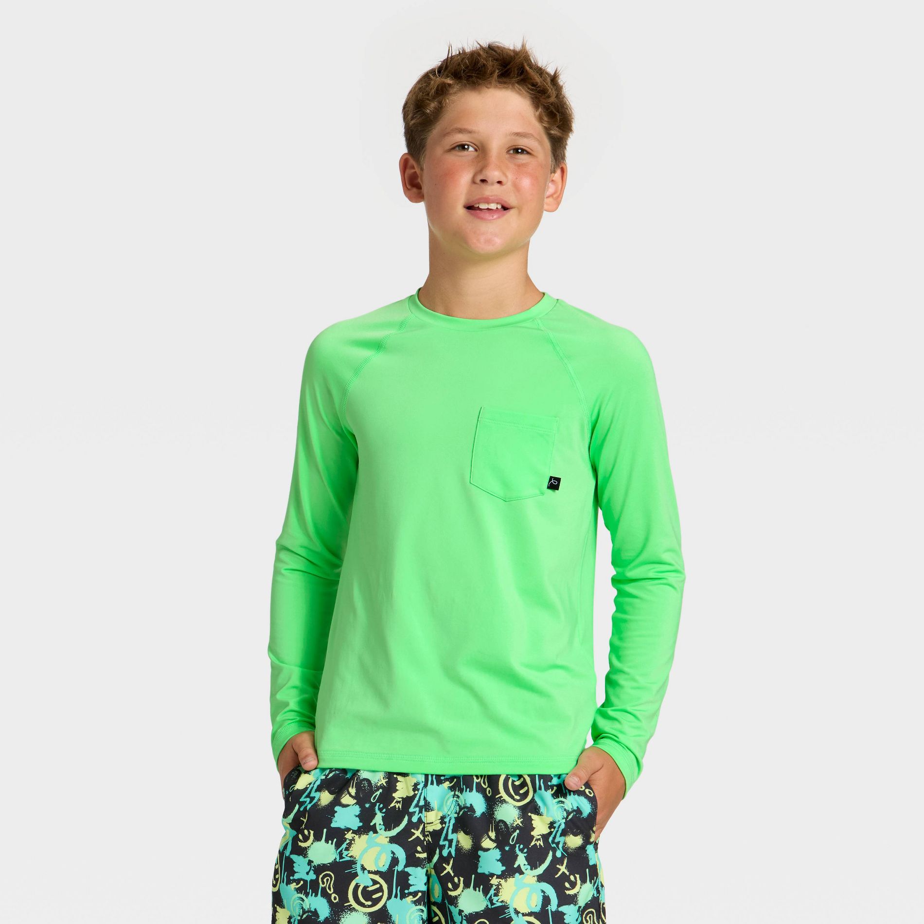 Boys' Rash Guard Top - art class™ Green