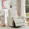 Swivel Rocking Recliner Chair, Manual Recliner Glider with Lumbar Support & Faux Leather Upholstery, Comfortable Rocker Recliner - 4 of 4