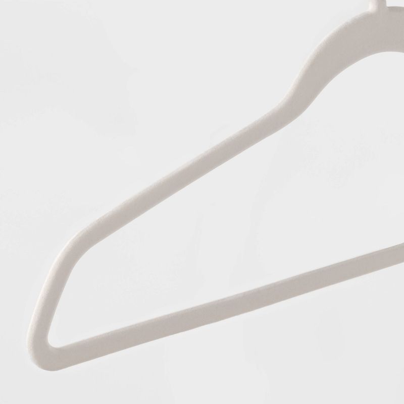 10pk Flocked Hangers - Brightroom™, 3 of 7