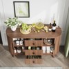 Buenhomino 47" Modern Sideboard, Buffet Cabinet With Drawers and Adjustable Shelves - 4 of 4