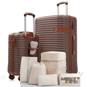 Gulches Hardshell Luggage Set with TSA Lock, 360¡ã Spinner Wheels, Lightweight Durable Travel Suitcases for Women/Men Carry-On & Check-In - 1 of 4