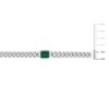 EVERLY JEWELRY | Sterling Silver 7/8 CT TGW Created Emerald Necklace With Chain, 16+1.5 Ext. - 2 of 4