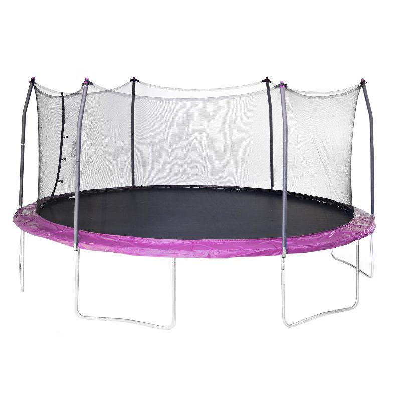 Skywalker Trampolines 17' Oval Trampoline with Enclosure - Purple, 1 of 8