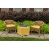 Casual Cushion Solid Sunbrella Fabric 1-Piece Indoor/Outdoor Wicker Seat Pad, 18"W x 18"L - 2 of 4