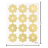 24ct All-Occasion Gold Flower Stickers - 3 of 3
