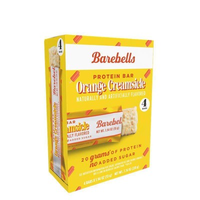 Barebells Orange Creamsicle Single Protein Bars - 20g Protein - 7.76oz/4pk