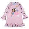 Gabby's Dollhouse Pajama Toddler Girl's Long Sleeve Ruffle Nightgown - 3 of 4