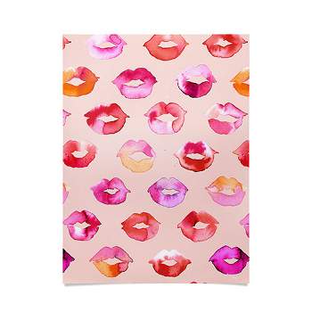 Ninola Design Sweet Pink Lips Poster - Society6