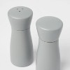 2pc Acacia Turned Salt and Pepper Grinder Set Black - Threshold™