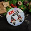 Bad to the Gnome Biker Theme Christmas Ornament| OrnamentallyYou - 4 of 4