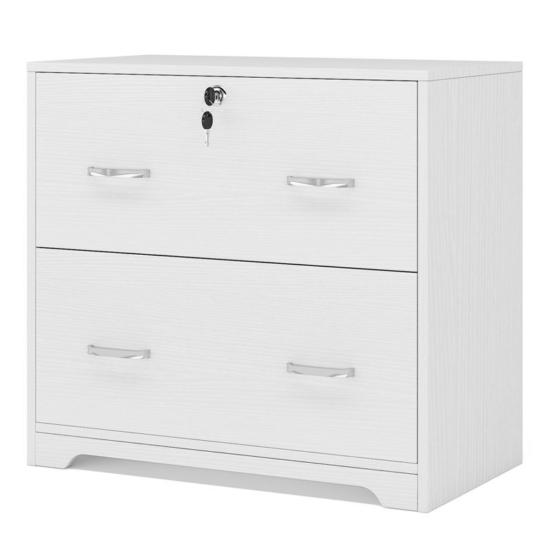 Tribesigns 31.5'' Wood 2-Drawer Lateral Storage File Cabinets, 1 of 8